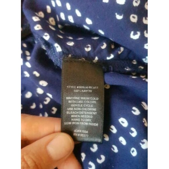 Sanctuary Romper Size XS Blue White Printed Polka Dot Short Womens Boho Colorful - Picture 9 of 12